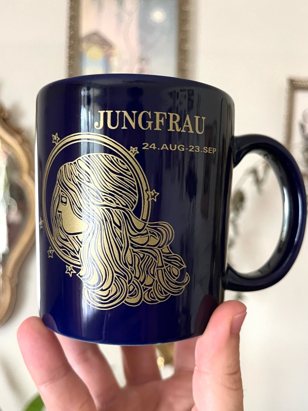Vintage German Virgo “Jungfrau” Zodiac Mug 10 oz
